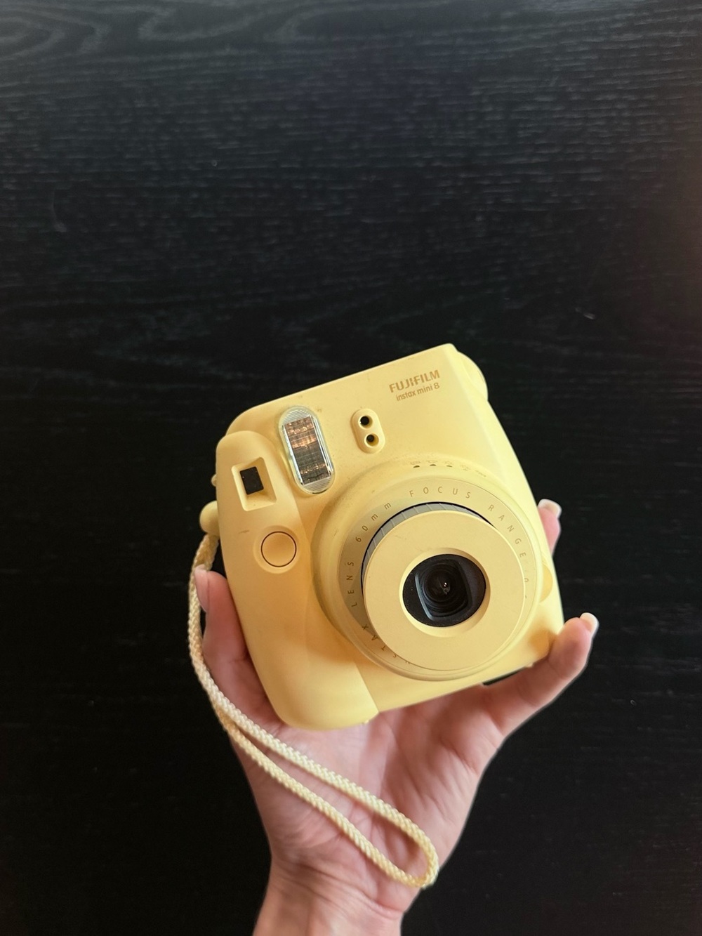Fujifilm Instax Mini 8 Instant Camera - Pastel Yellow